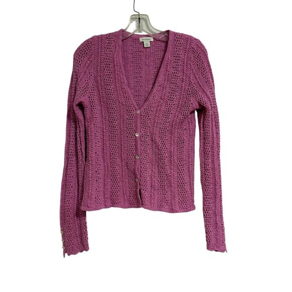 Sundance Lilac‎ Crochet Cardigan Sweater SZ XS Twee Summer - Picture 9 of 9